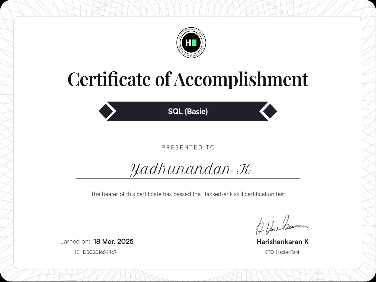 Certifications