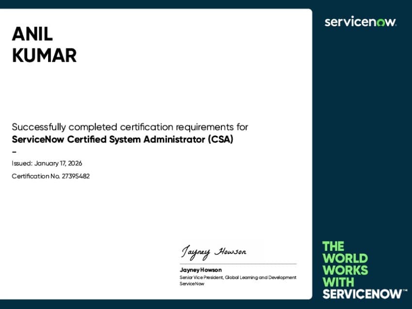 Certifications